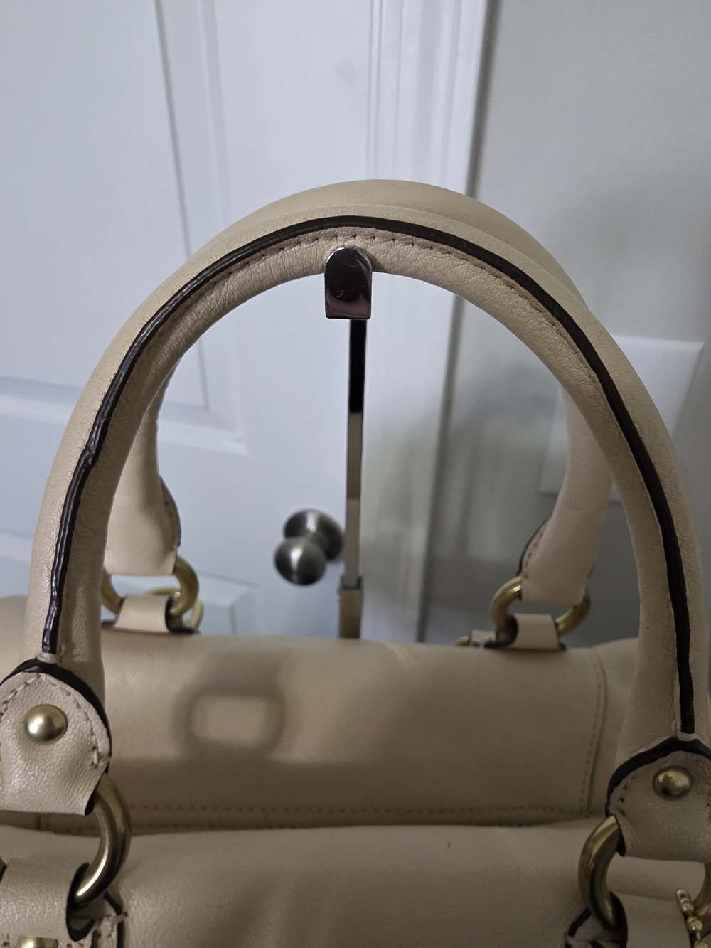 Coach Ashley Large Leather Satchel Handbag - Picture 8 of 16